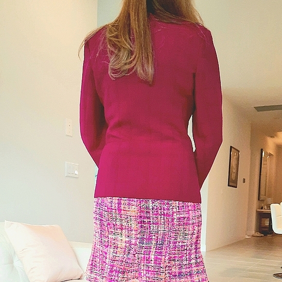 Valentino Viva Magenta Vintage Suit Jacket - Picture 4 of 13